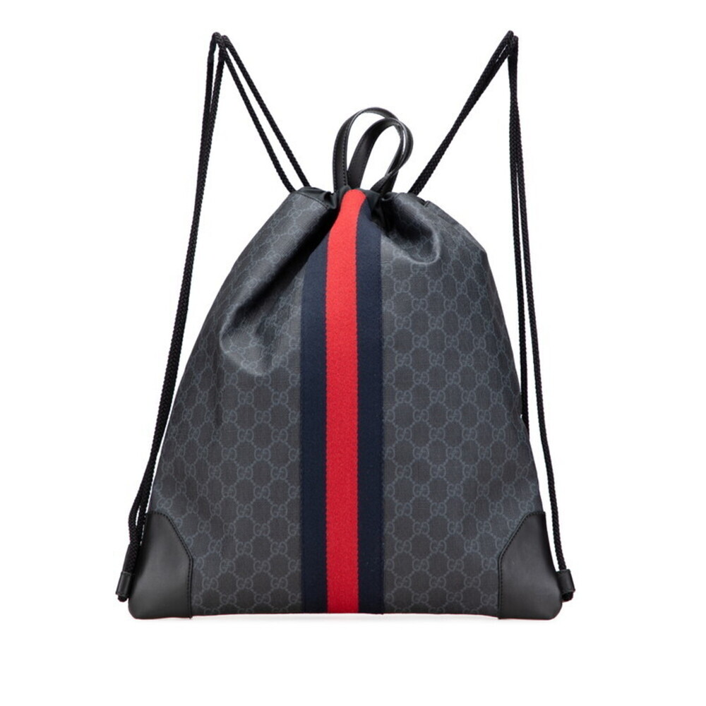 GUCCI Black Leather Backpack